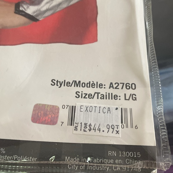 Leg Avenue Nordic Hero Costume Kit with Red and Silver - Picture 3 of 3